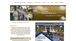 Desktop Screenshot of goldbergestateplanning.com