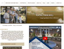 Tablet Screenshot of goldbergestateplanning.com